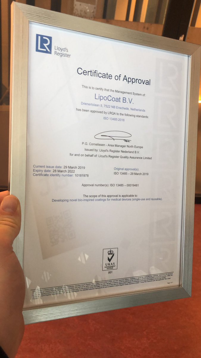 ISO13485 - LipoCoat