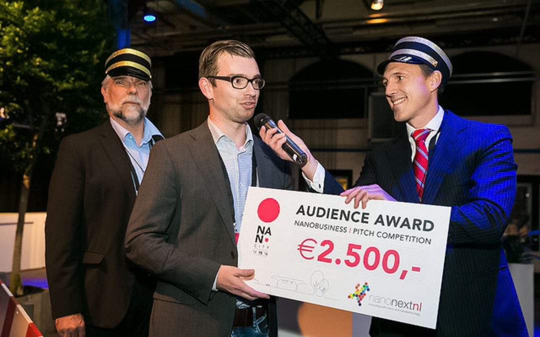 Jasper van Weerd wins audience award business pitch at NanoCity 2015